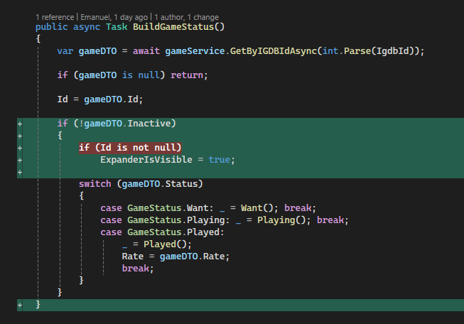 BuildGameStatus function